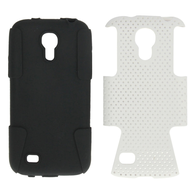 2-color Series Mesh Plastic + Silicon Combination Case for Galaxy S IV mini / i9190