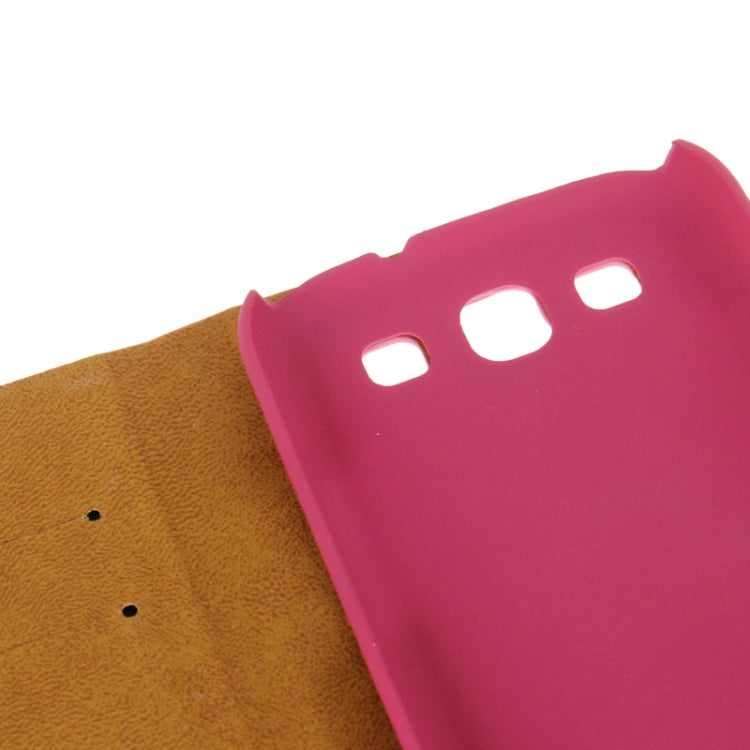 Denim Pattern Flip Leather Case with Credit Card Slot & Holder for Galaxy S III / i9300