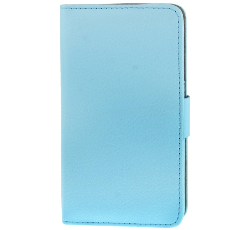 Litchi Texture Horizontal Flip Soft Leather Case with Holder & Credit Card Slots for Galaxy S IV Active / i9295