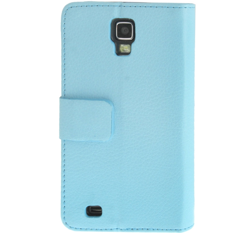Litchi Texture Horizontal Flip Soft Leather Case with Holder & Credit Card Slots for Galaxy S IV Active / i9295