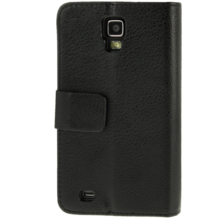 Litchi Texture Horizontal Flip Soft Leather Case with Holder & Credit Card Slots for Galaxy S IV Active / i9295