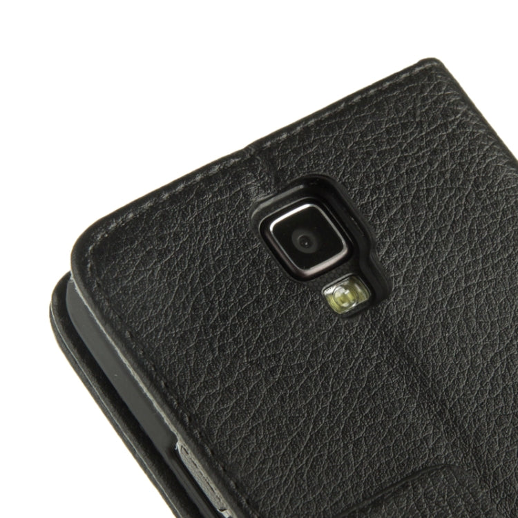 Litchi Texture Horizontal Flip Soft Leather Case with Holder & Credit Card Slots for Galaxy S IV Active / i9295
