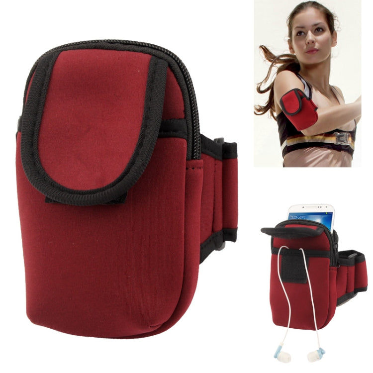 Thicken Nylon Fabric Double Layers Sports Armband Case for Galaxy S IV / i9500 / i9300 / i9190