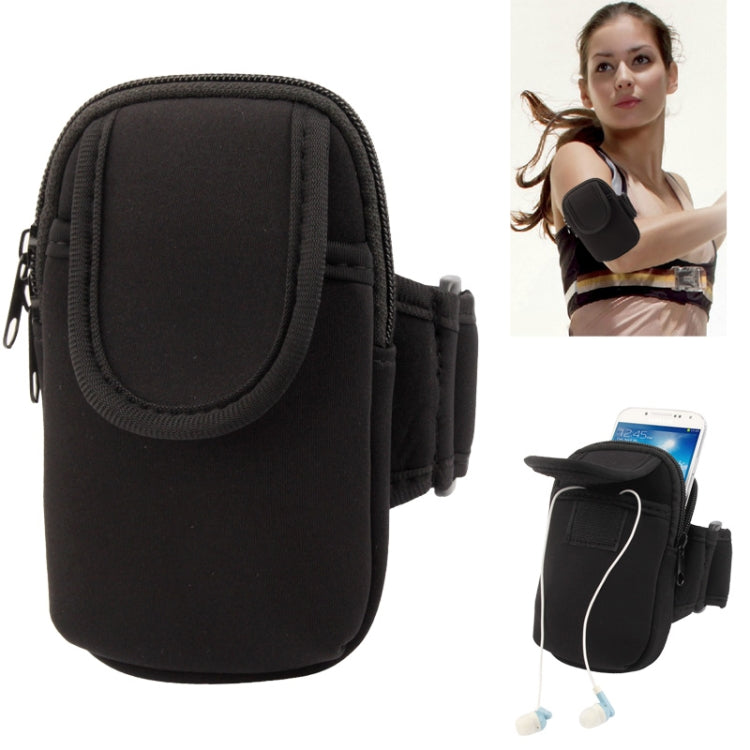 Thicken Nylon Fabric Double Layers Sports Armband Case for Galaxy S IV / i9500 / i9300 / i9190