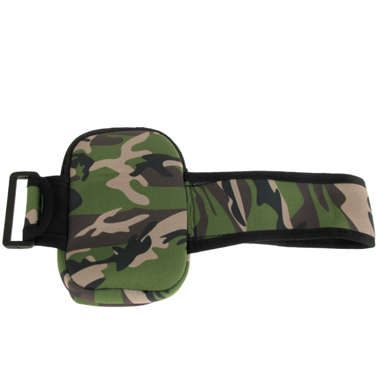 Mud Color Thicken Nylon Fabric Double Layers Sports Armband Case for Galaxy S IV / i9500 / i9300 / i9190