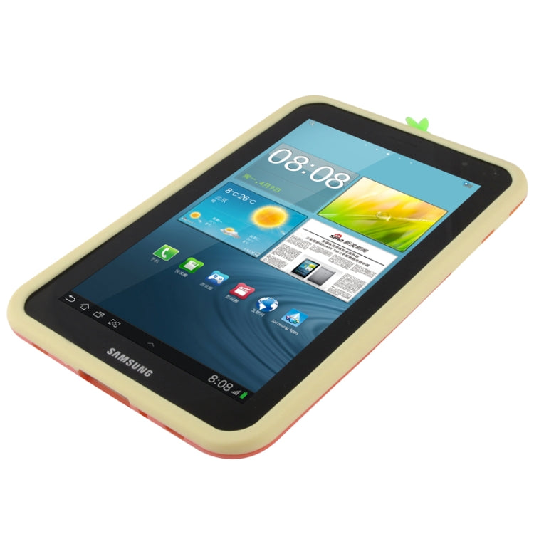 Strawberry Style Plastic + Silicon Combination Case for Samsung Tab 2 / P3100 / P6200