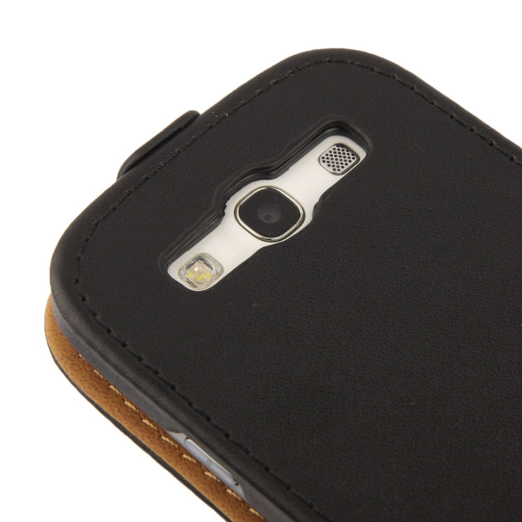 Vertical Flip Leather Case for Galaxy S III / i9300(Black)