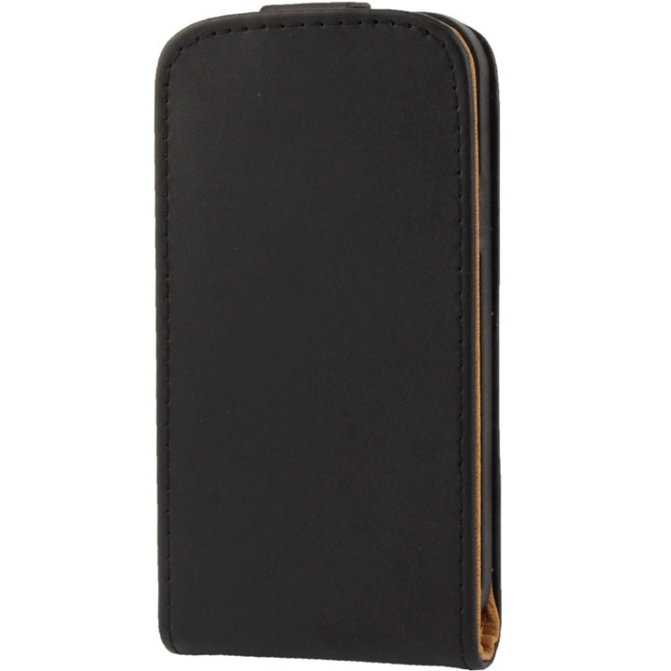 Vertical Flip Leather Case for Galaxy S IV mini / i9190 / i9192(Black)