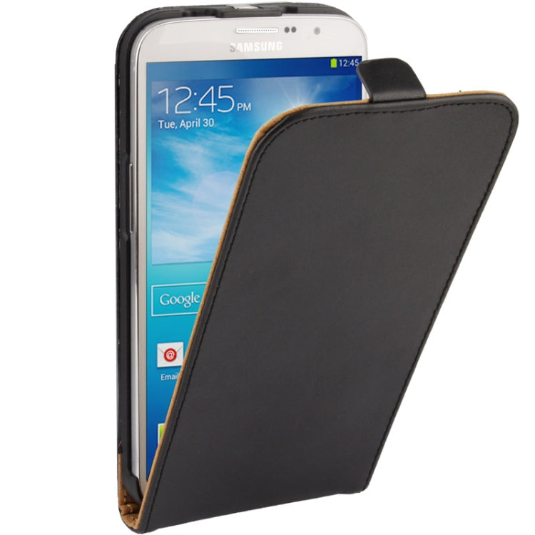 Vertical Flip Leather Case for Galaxy Mega 6.3 / i9200(Black)