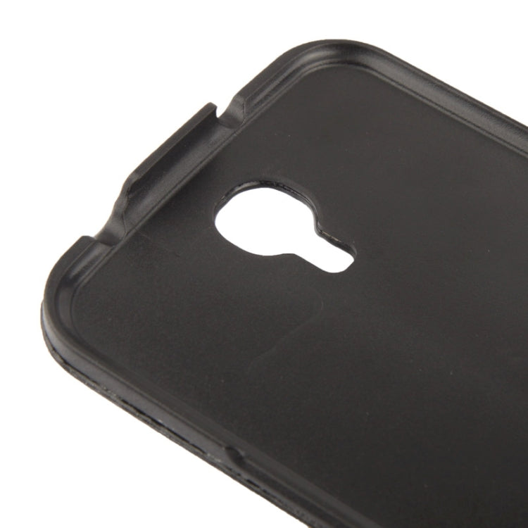 Vertical Flip Leather Case for Galaxy Mega 6.3 / i9200(Black)