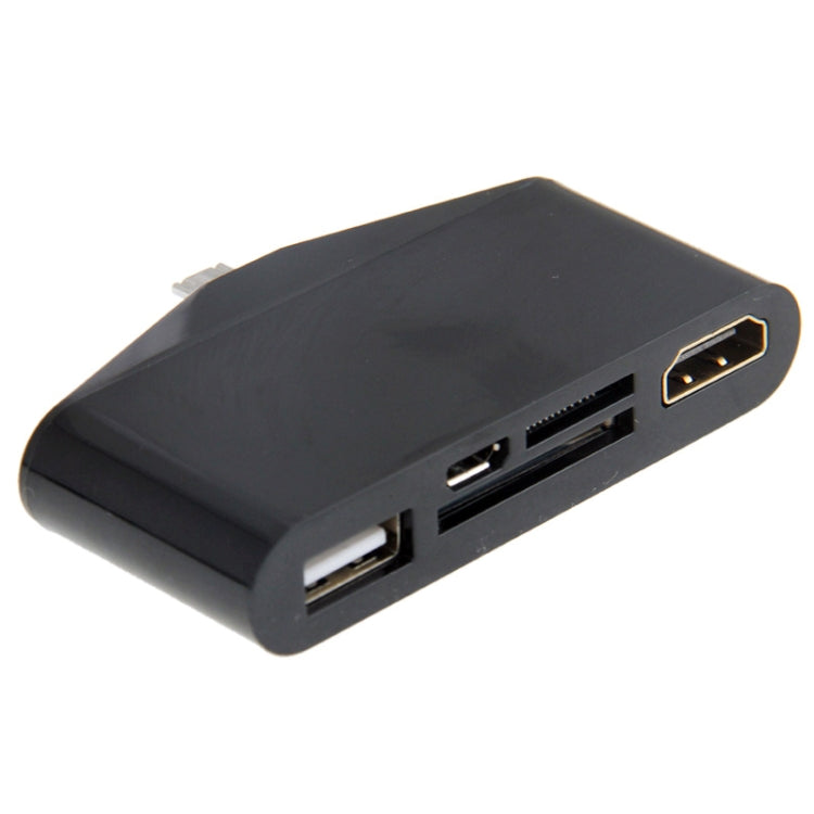 HD TV Adapter and OTG Card Reader for Galaxy S III / i9300 / S IV / i9500 / Note II / N7100(Black)