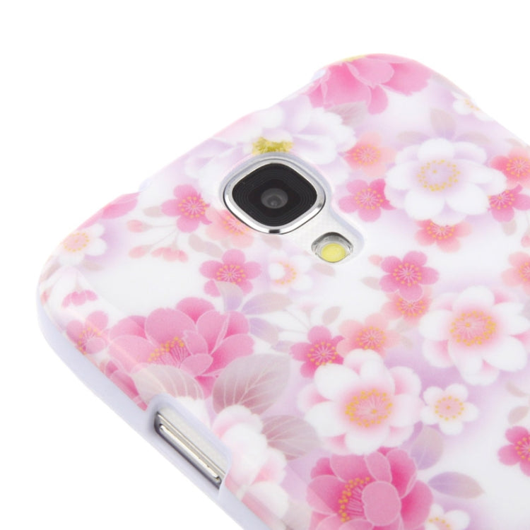 Pink Peony Pattern TPU Case for Galaxy S IV / i9500