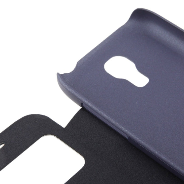 Embossing Pattern Leather Case with Call Display ID / Sleep / Wake-up Function for Galaxy S IV mini / i9190