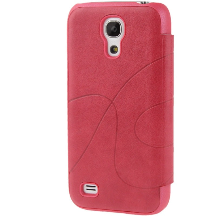 Embossing Pattern Leather Case with Call Display ID / Sleep / Wake-up Function for Galaxy S IV mini / i9190
