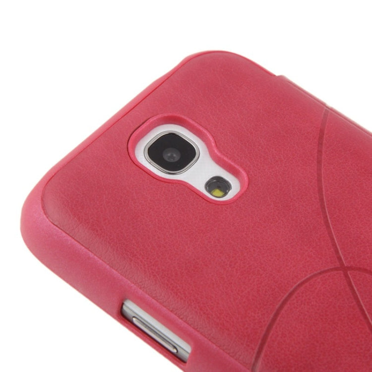 Embossing Pattern Leather Case with Call Display ID / Sleep / Wake-up Function for Galaxy S IV mini / i9190
