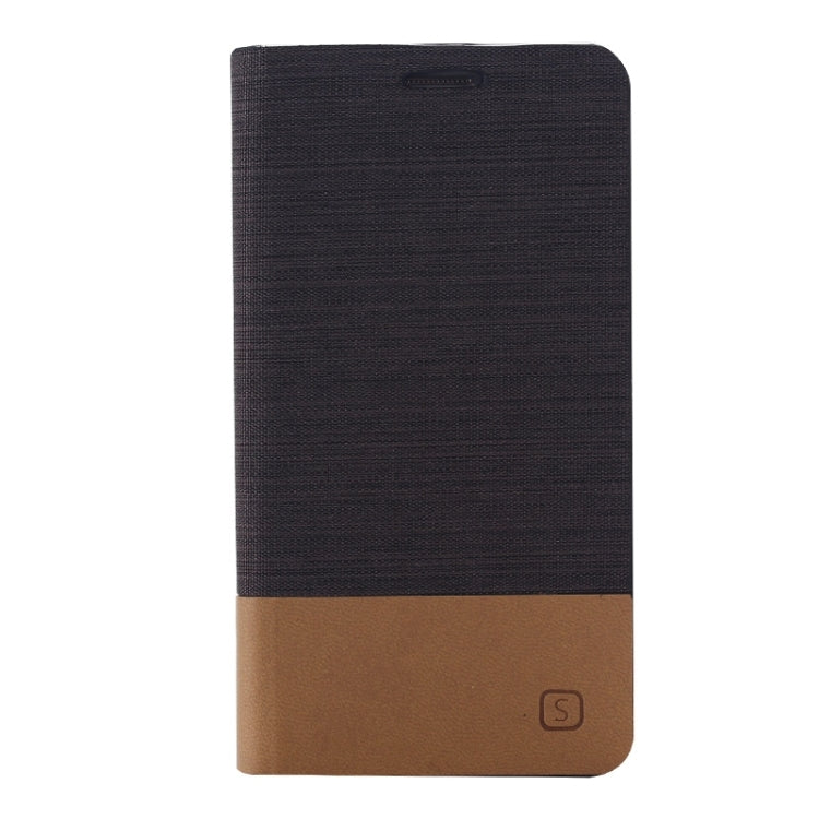Horizontal Flip Canvas Leather Case with Card Slot & Holder for Galaxy A7 / A700