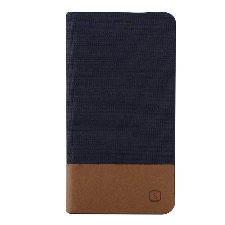 Horizontal Flip Canvas Leather Case with Card Slot & Holder for Galaxy A7 / A700