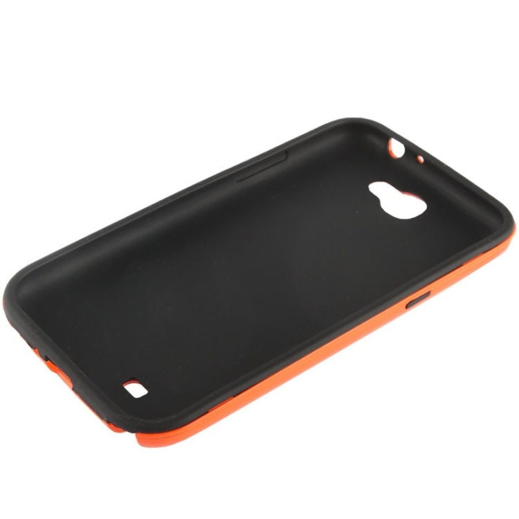 Hollow Watermelon Style Plastic + Black Silicone Combination Case for Galaxy Note II / N7100