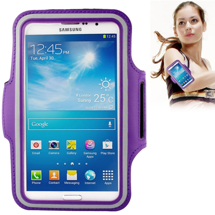 PU Sports Armband Case with Earphone Hole for Galaxy Mega 6.3 / i9200