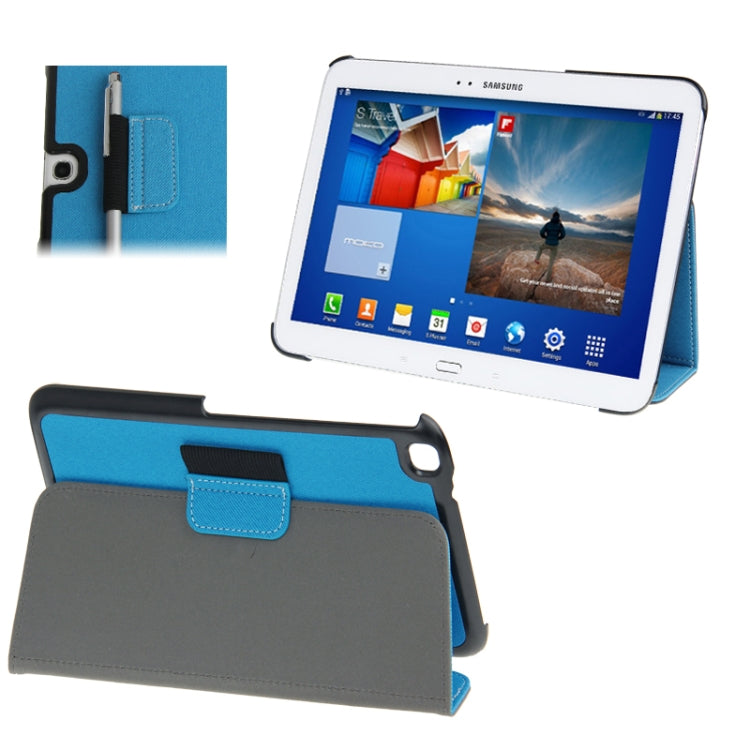 Denim Texture Leather Case with Holder & Pen Slot for Galaxy Tab 3 (10.1) / GT-P5200