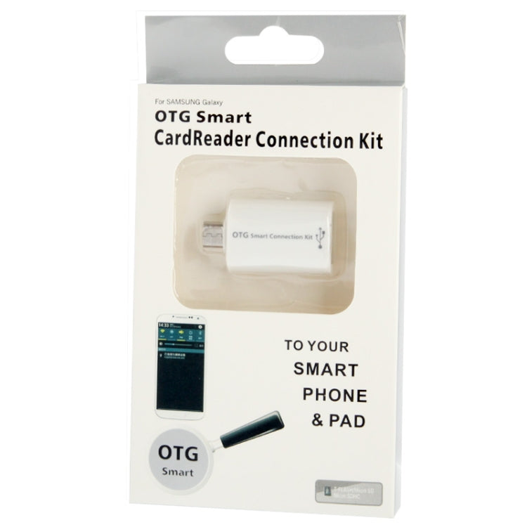 OTG Smart Connection Kit for Galaxy S IV / i9500 / Galaxy Note II / N7100 / S III / i9300 / Galaxy Note / i9220 / Galaxy S II / i9100(White)