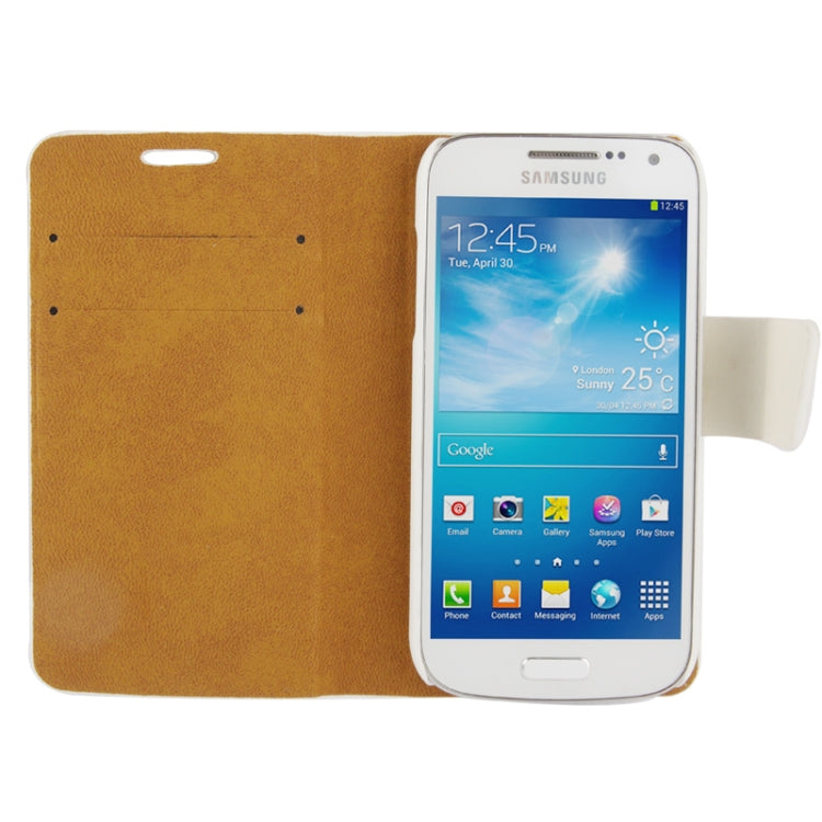 2-color Fine Sheepskin Texture Flip  Leather Case with Credit Card Slots & Holder for Galaxy S IV mini / i9190
