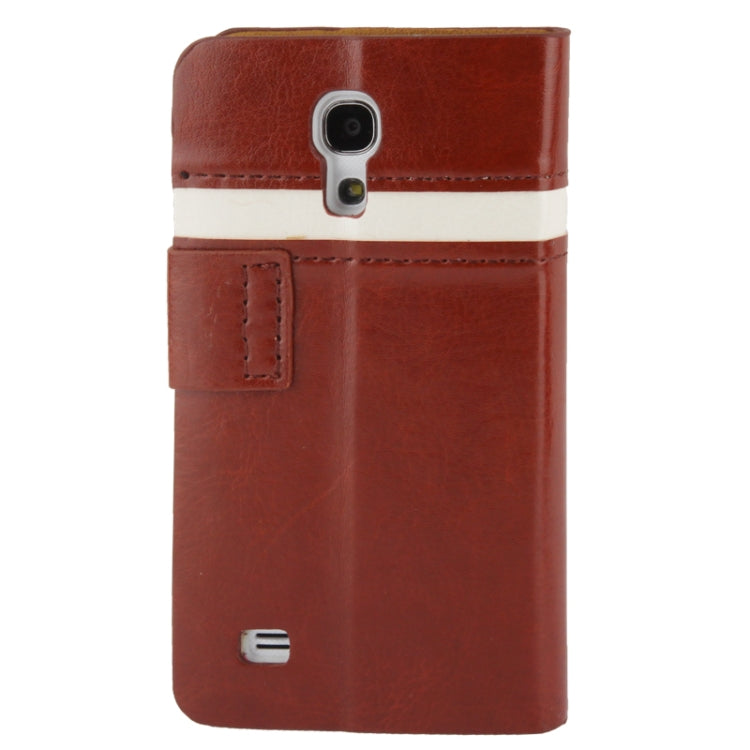 2-color Fine Sheepskin Texture Flip  Leather Case with Credit Card Slots & Holder for Galaxy S IV mini / i9190