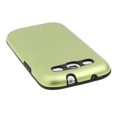 Metal Case + Silicone Protective Sleeve for Galaxy SIII / i9300 (Light Green)