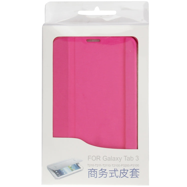 3-folding Leather Case with Holder for Galaxy Tab 3 (7.0) / P3200 / P3210,
