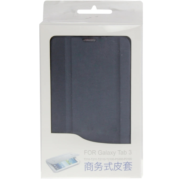 3-folding Leather Case with Holder for Galaxy Tab 3 (7.0) / P3200 / P3210,