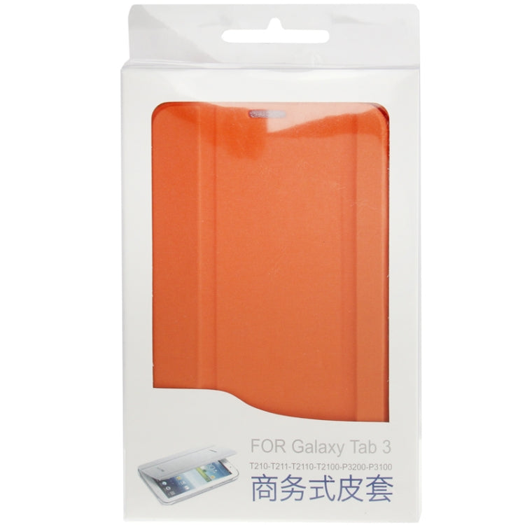 3-folding Leather Case with Holder for Galaxy Tab 3 (7.0) / P3200 / P3210,