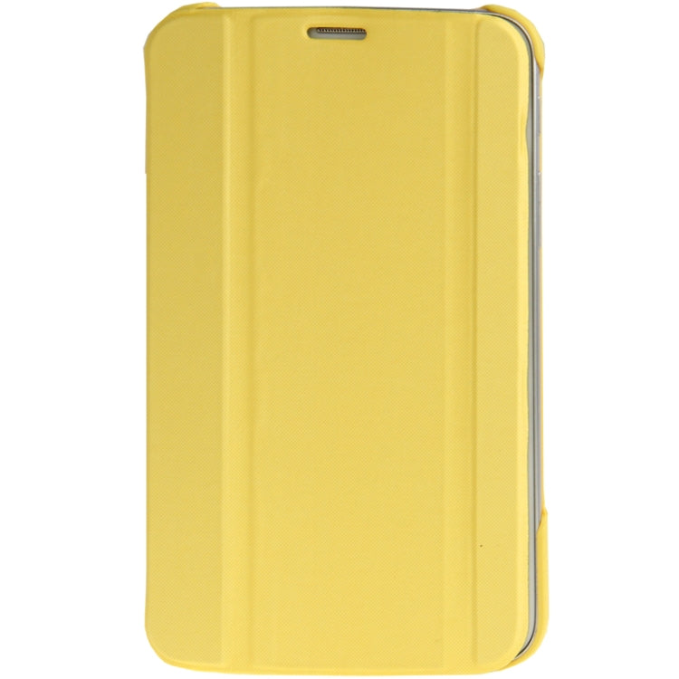 3-folding Leather Case with Holder for Galaxy Tab 3 (7.0) / P3200 / P3210,