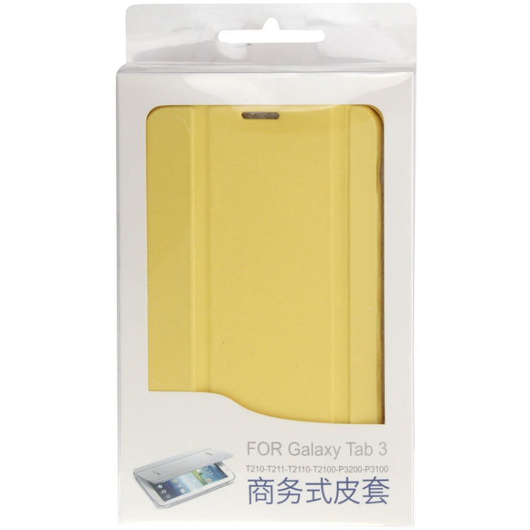 3-folding Leather Case with Holder for Galaxy Tab 3 (7.0) / P3200 / P3210,