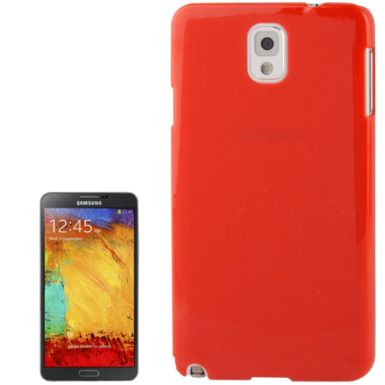 Pure Color Smooth Surface Plastic Case for Galaxy Note III / N9000 (Red)
