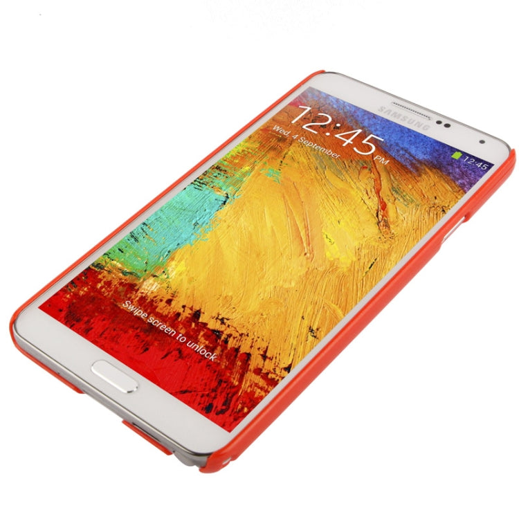 Pure Color Smooth Surface Plastic Case for Galaxy Note III / N9000 (Red)
