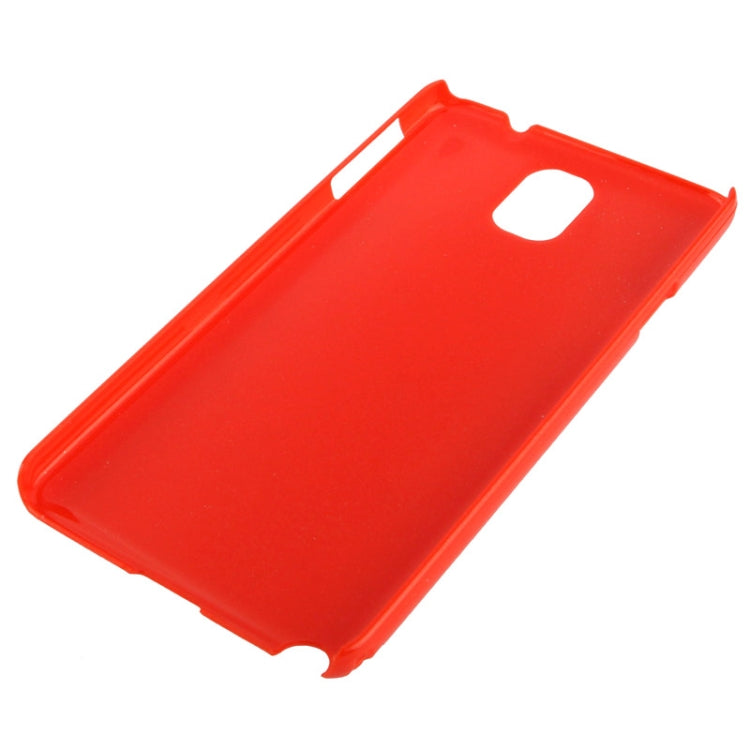 Pure Color Smooth Surface Plastic Case for Galaxy Note III / N9000 (Red)