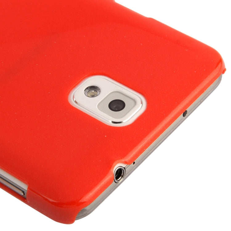 Pure Color Smooth Surface Plastic Case for Galaxy Note III / N9000 (Red)
