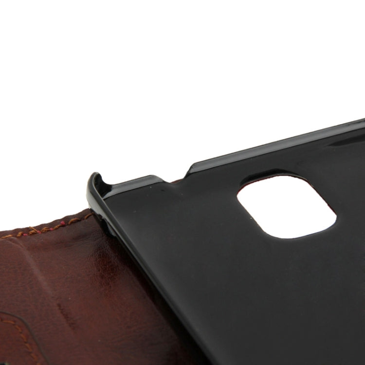 Crazy Horse Texture Leather Case with Credit Card Slots & Holder for Galaxy Note III