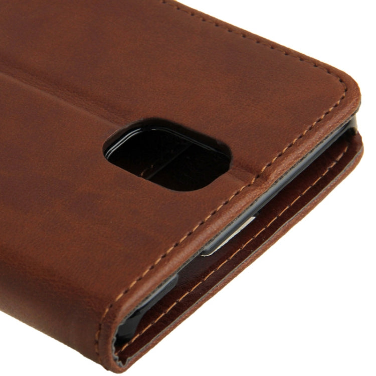 Crazy Horse Texture Leather Case with Credit Card Slots & Holder for Galaxy Note III