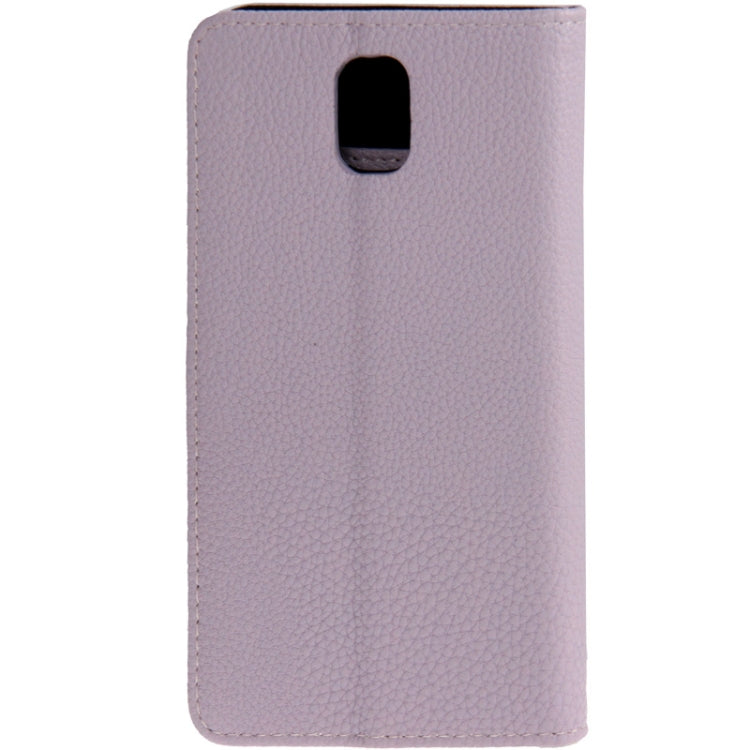 Litchi Texture Leather Case with Credit Card Slots & Holder for Galaxy Note III