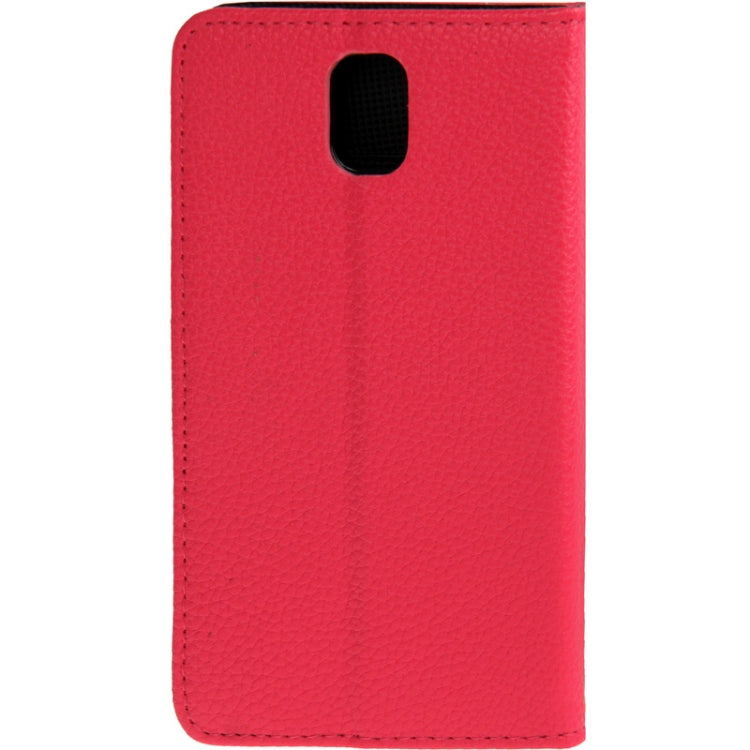 Litchi Texture Leather Case with Credit Card Slots & Holder for Galaxy Note III