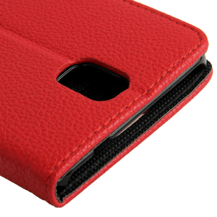 Litchi Texture Leather Case with Credit Card Slots & Holder for Galaxy Note III
