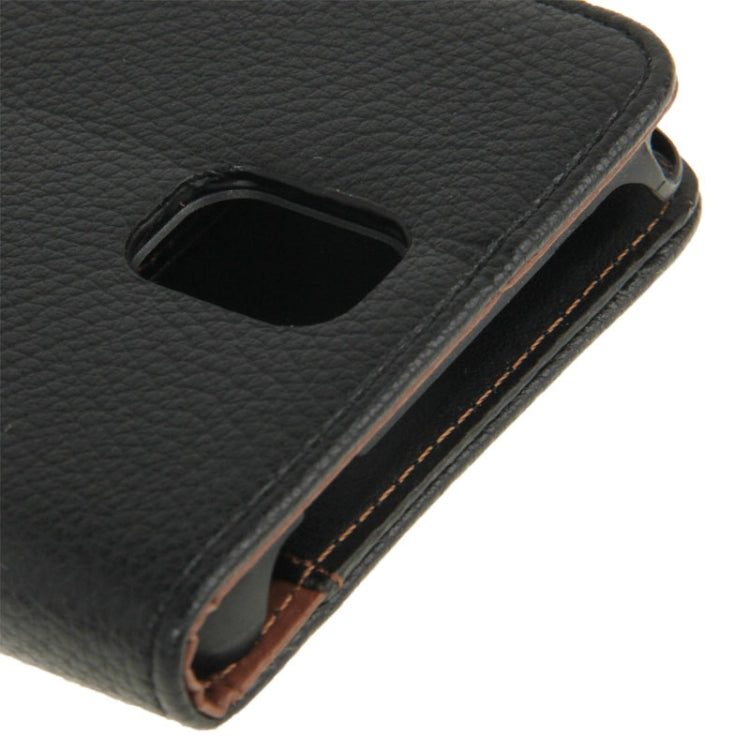Litchi Texture Leather Case with Credit Card Slots & Holder for Galaxy Note III  / N9000