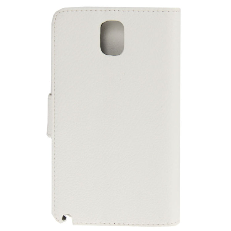 Litchi Texture Leather Case with Credit Card Slots & Holder for Galaxy Note III  / N9000