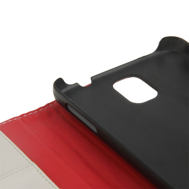 Litchi Texture Leather Case with Credit Card Slots & Holder for Galaxy Note III  / N9000