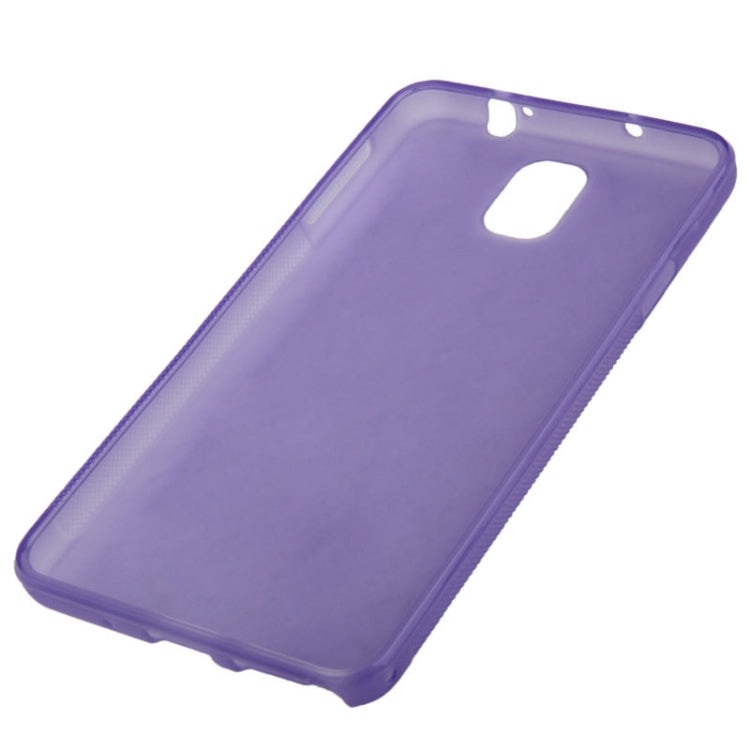 Scrub Surface Translucent TPU Protective Case for Galaxy Note III  / N9000 (Purple)