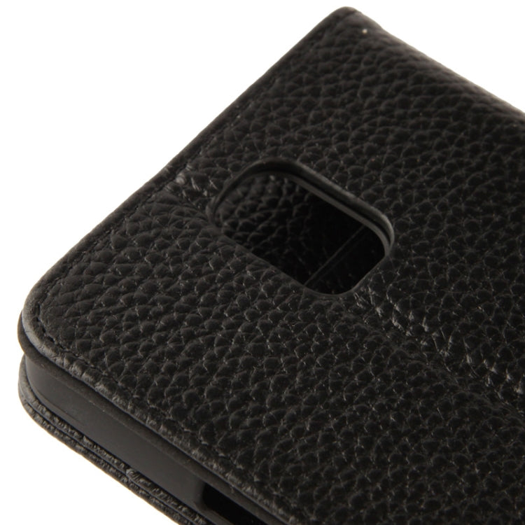 Ultra Clear Litchi Texture Genuine Leather Case with Credit Card Slots & Holder for Galaxy Note III