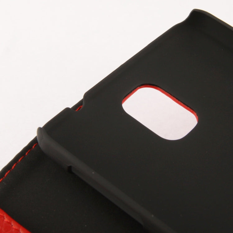 Ultra Clear Litchi Texture Genuine Leather Case with Credit Card Slots & Holder for Galaxy Note III