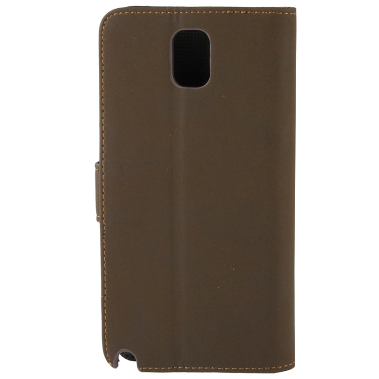 Attractive Scrub Surface Leather Case with Credit Card Slots & Holder for Galaxy Note III  / N9000