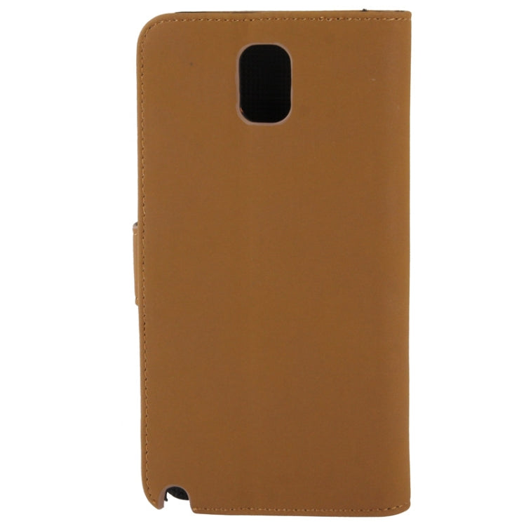 Attractive Scrub Surface Leather Case with Credit Card Slots & Holder for Galaxy Note III  / N9000